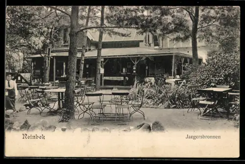 AK Reinbek, Aussenbereich des Gasthofs Jaegersbronnen