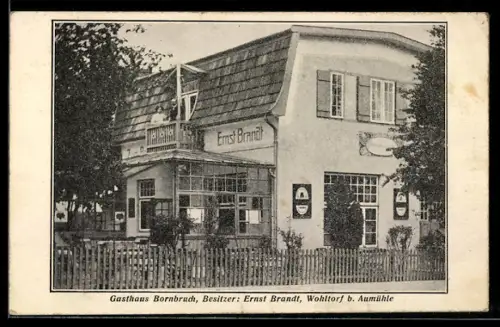 AK Wohltorf, Gasthaus Bornbruch von Ernst Brandt