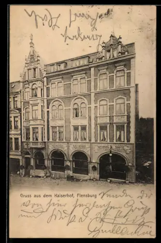 AK Flensburg, Restaurant Hotel Kaiserhof, Inh. Heinrich Hoeck