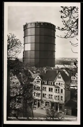 AK Stuttgart, Gaisburg, Neuer Gasturm