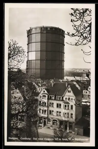 AK Stuttgart, Gaisburg, Neuer Gasturm