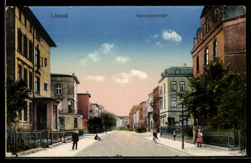 AK Lübeck, Kolonialwarenhandlung Heinrich maas in der Warendorpstrasse