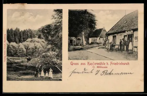 AK Friedrichsruh, Gasthaus Kupfermühle, Inh. O. Möllmann
