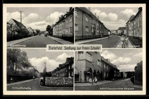 AK Bielefeld, Siedlung zur freien Scholle, Am Holzbach, Walkenweg, Althoffstrasse