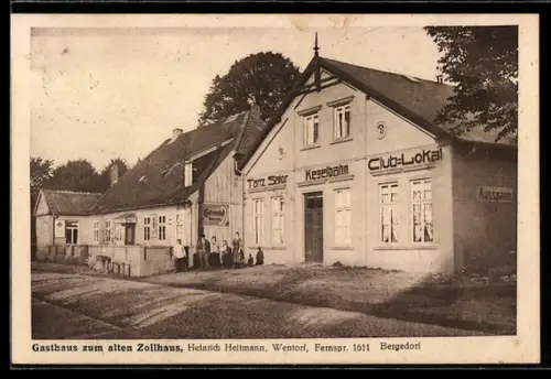 AK Wentorf, Gasthaus zum alten Zollhaus, Inh. Heinrich Heitmann