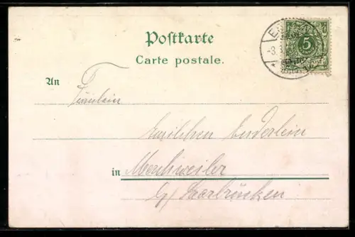 Lithographie Essen / Ruhr, Stadtgarten-Restaurant