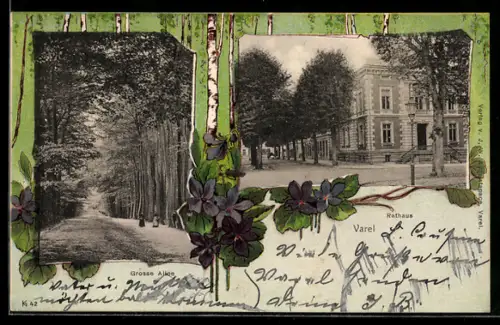 AK Varel, Rathaus, Grosse Allee
