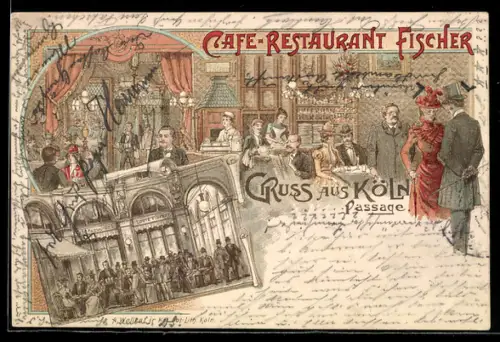 Lithographie Köln, Café-Restaurant Louis Fischer, Passage