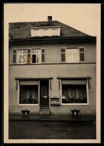 Foto-AK Stuttgart-Feuerbach, Schuhhaus Eugen Rabold, Kärntner Strasse 34