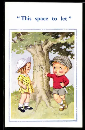 Künstler-AK Donald McGill: This space to let