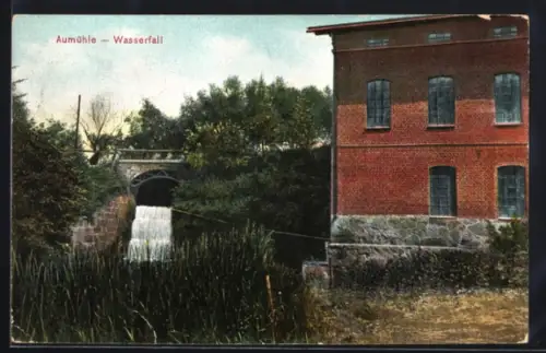 AK Aumühle, Blick zum Wasserfall