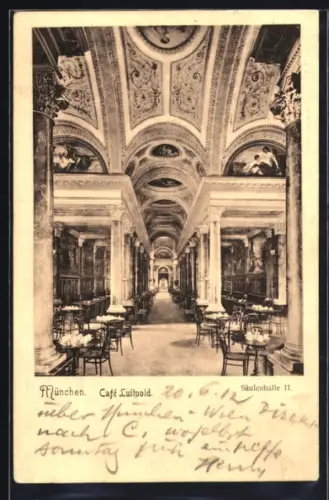 AK München, Café Luitpold, Säulenhalle II