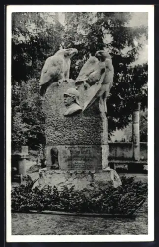 AK Sachsenwald-Hofriede, Bismarck-Denkmal mit Adlergruppe