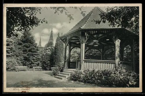 AK Bühl /Baden, Stadtgarten