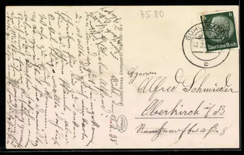 AK Bühl /Baden, Ruine Alt-Windeck