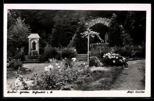 AK Bühlertal, Lourdes-Grotte, Gartenanlage