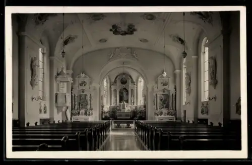 AK Bühl /Baden, Kloster Maria Hilf, Innenansicht der Kirche