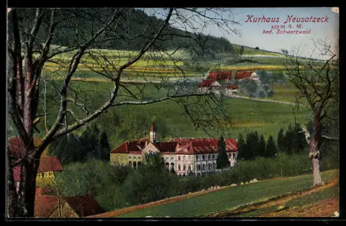 AK Neusatzeck /Schwarzwald, Kurhaus mit Umgebung