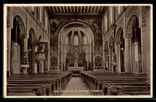 AK Bühlertal, Kath. Pfarrkirche St. Michael, Innenansicht