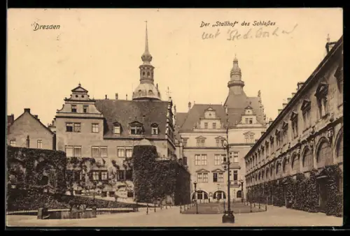AK Dresden, Stallhof des Schlosses