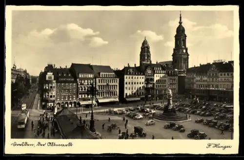 AK Dresden, Partie am Altmarkt
