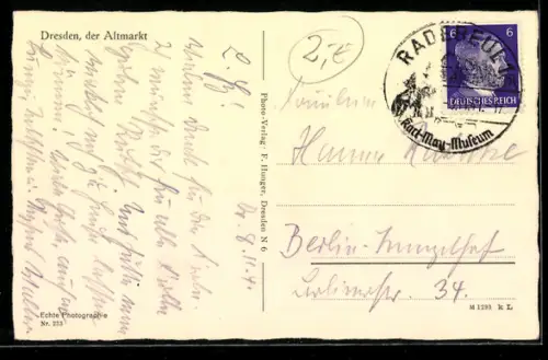 AK Dresden, Partie am Altmarkt