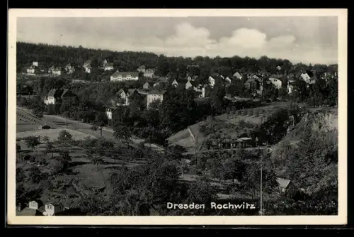 AK Dresden Rochwitz, Blick auf den Ort