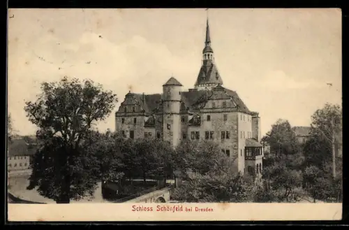 AK Schönfeld bei Dresden, Schloss Schönfeld