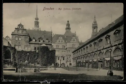 AK Dresden, Kgl. Schloss, Stechbahn