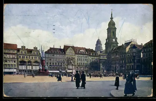 AK Dresden, Partie am Altmarkt