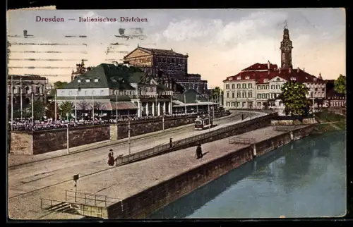 AK Dresden, Italienisches Dörfchen