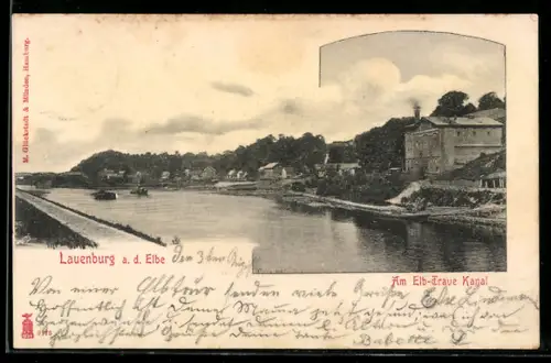 AK Lauenburg a. d. Elbe, Am Elb-Traue Kanal