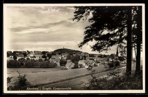 AK Altenberg i. Erzgeb., Gesamtansicht mit Kirche