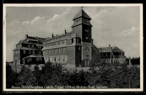 AK Fichtelberg i. sächs. Erzgeb., Neues Fichtelberghaus
