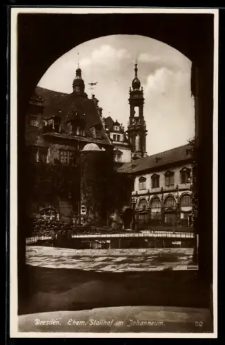 AK Dresden, Ehem. Stallhof im Johanneum