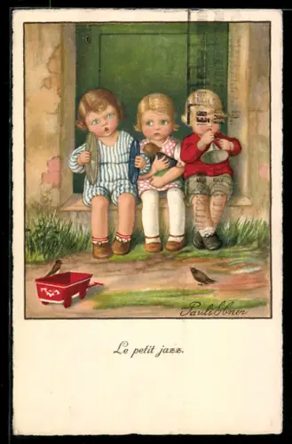 Künstler-AK Pauli Ebner: Le petit jazz