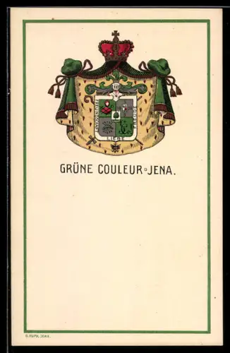 AK Jena, Grüne Couleur, Studentenwappen
