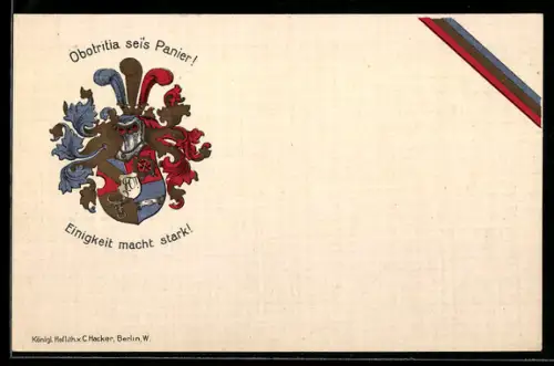 AK Berlin, Wappen der Burschenschaft Obotritia im RV