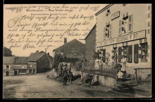 AK Boutancourt, Rue Victor-Hugo, Etablissements Goulet-Turpin