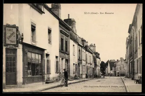 AK Sées /Orne, Rue Mansaise