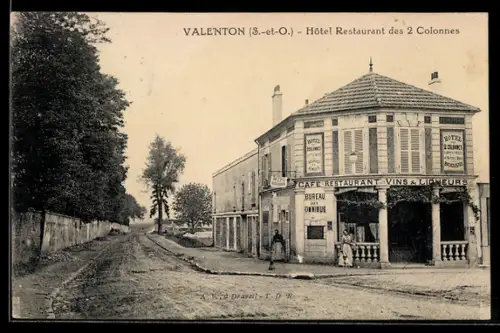 AK Valenton /S.-et-O., Hôtel Restaurant des 2 Colonnes