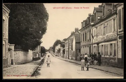 AK Le Goulet /Eure, Route de Vernon