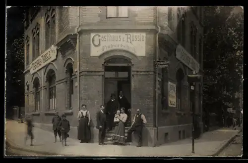 Foto-AK Backnang, Gasthaus zum Rössle, Bes. E. Baumann