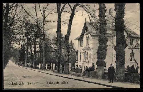 AK Bad Bentheim, Villen in der Bahnhofs Allee