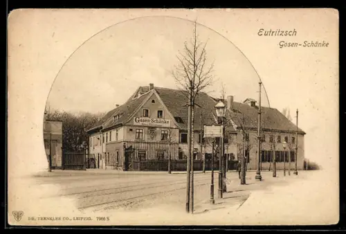 AK Eutritzsch, Gasthaus Gosen-Schänke, Bes. Georg Pfotenhauer