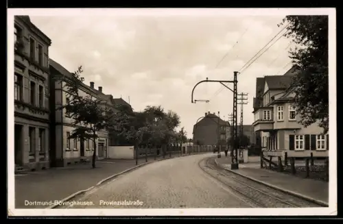 AK Dortmund-Bövinghausen, Blick in die Provinzialstrasse