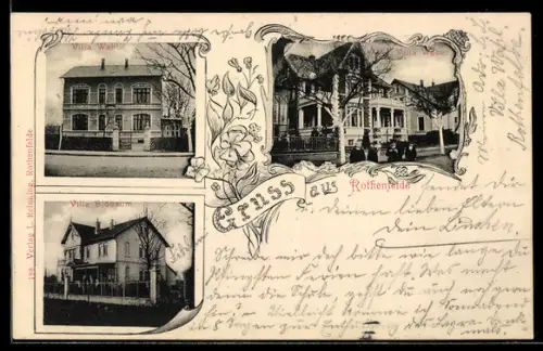 AK Rothenfeld, Villa Weber, Villa Wahl, Villa Blöbaum