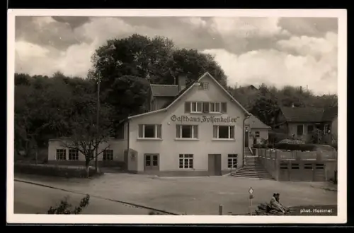 AK Waiblingen, Gasthaus zum Felsenkeller, Inh. W. Meyer, Reichsstrasse 14