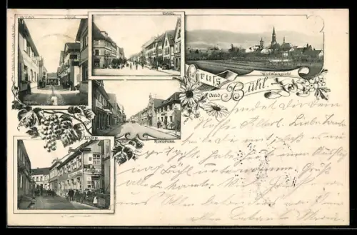 AK Bühl, Gasthaus Lamm, Gasthof Engel, Gasthaus Linde