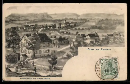 AK Zimmern, Restaurant zur Hirsch-Mühle